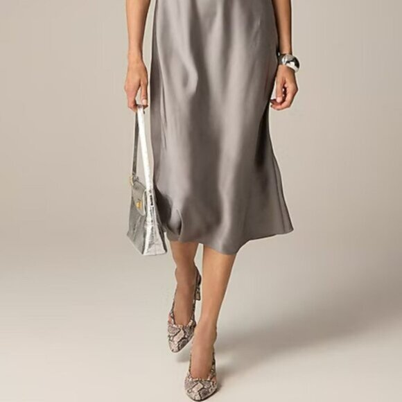 J.Crew Gwyneth slip dress in luster charmeuse - Picture 10 of 16